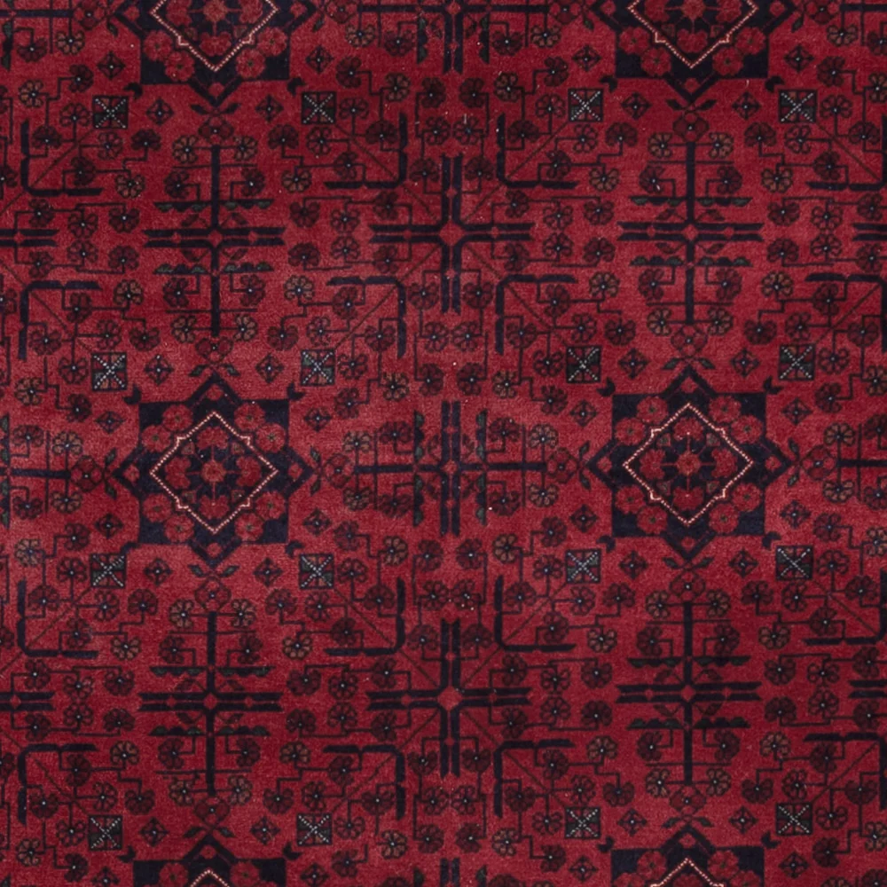 Afghansk teppe - Royal - 293 x 200 cm - mørk rød