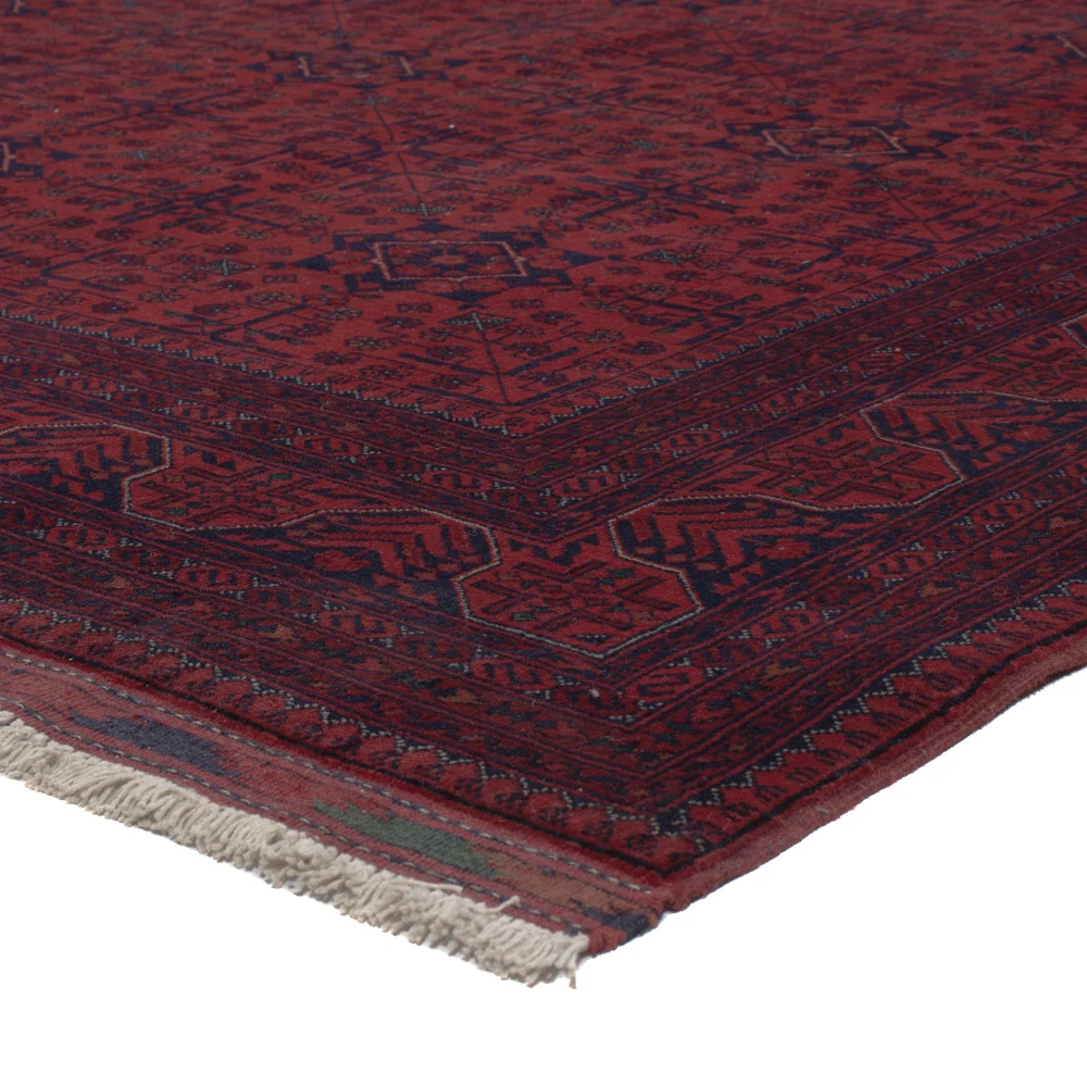 Afghansk teppe - Royal - 293 x 200 cm - mørk rød
