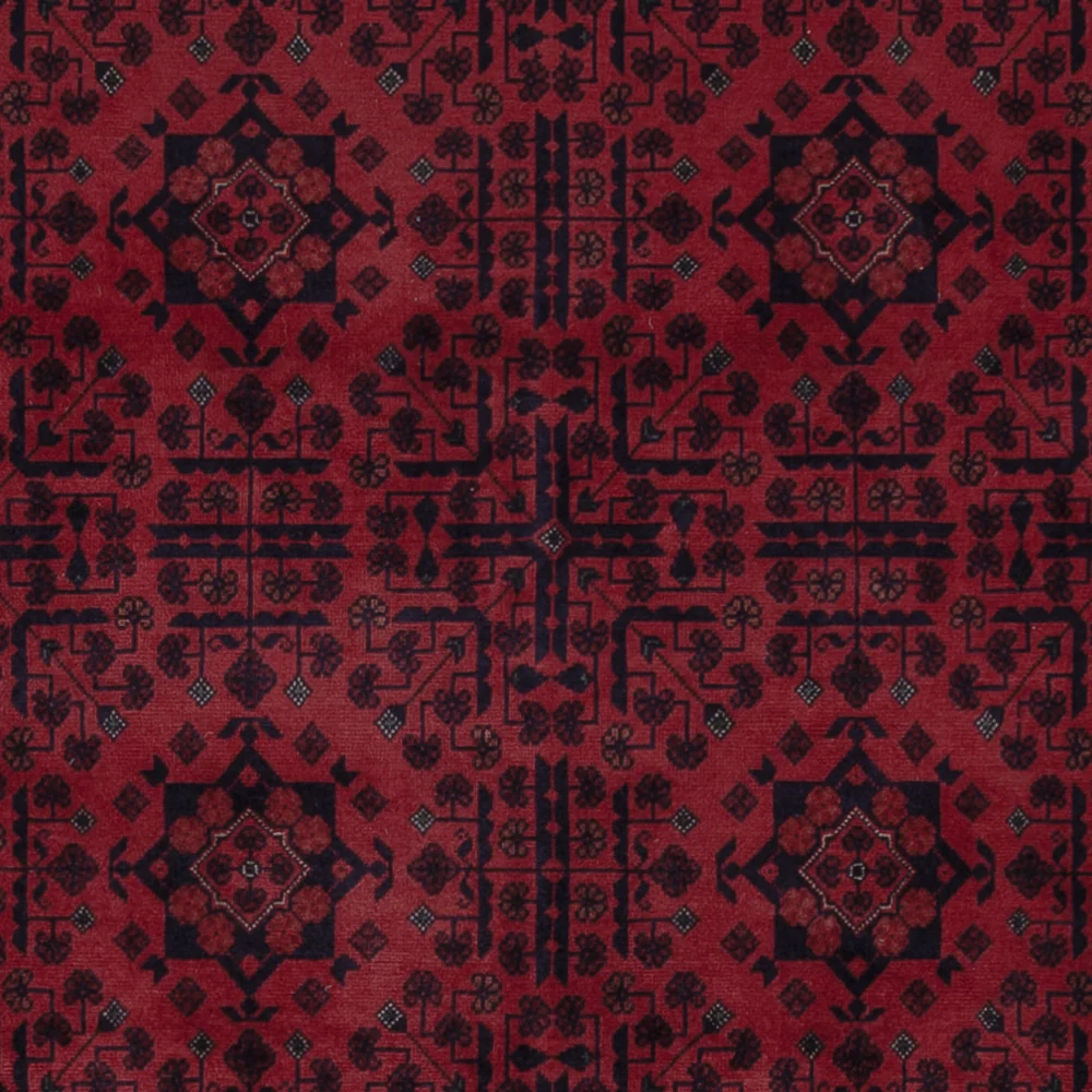 Afghansk teppe - Royal - 293 x 202 cm - mørk rød