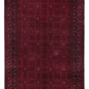Afghansk teppe - Royal - 293 x 203 cm - mørk rød