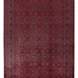 Afghansk teppe - Royal - 294 x 199 cm - mørk rød