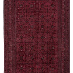 Afghansk teppe - Royal - 294 x 202 cm - mørk rød