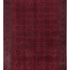 Afghansk teppe - Royal - 294 x 206 cm - mørk rød