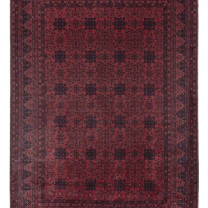 Afghansk teppe - Royal - 294 x 209 cm - mørk rød