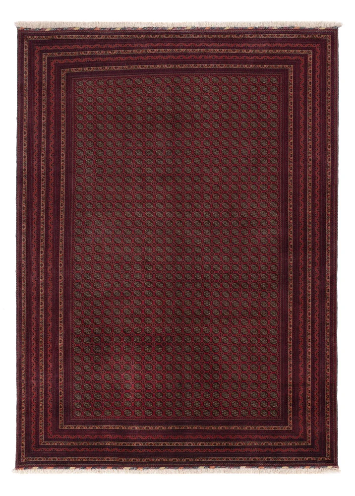 Afghansk teppe - Royal - 295 x 206 cm - mørk rød