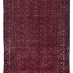 Afghansk teppe - Royal - 296 x 200 cm - mørk rød