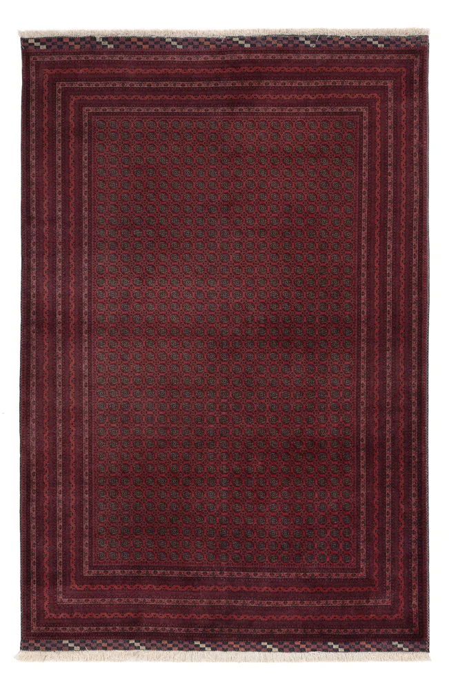 Afghansk teppe - Royal - 297 x 198 cm - mørk rød