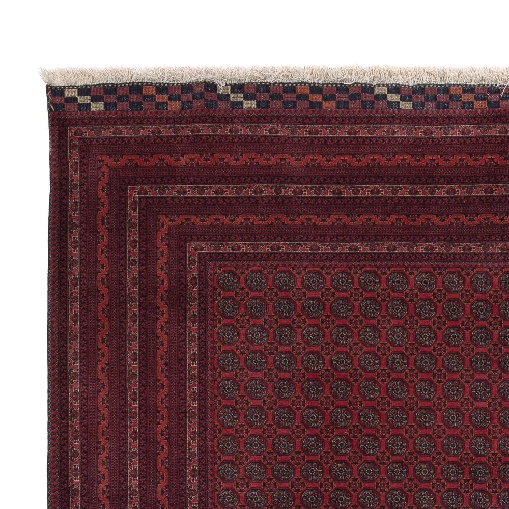 Afghansk teppe - Royal - 297 x 198 cm - mørk rød