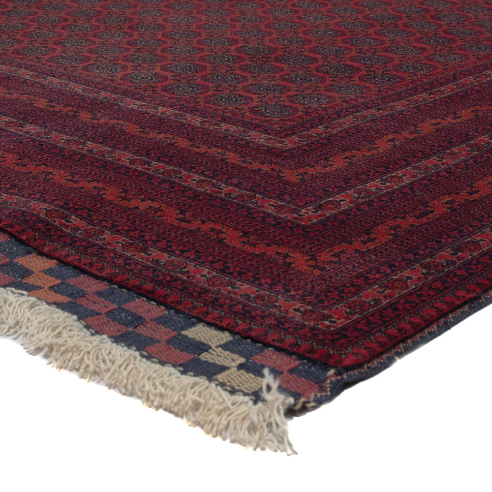 Afghansk teppe - Royal - 297 x 198 cm - mørk rød