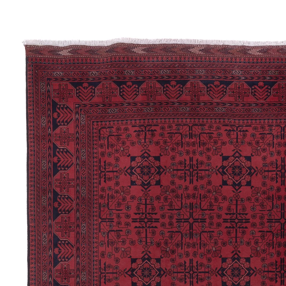 Afghansk teppe - Royal - 297 x 200 cm - mørk rød