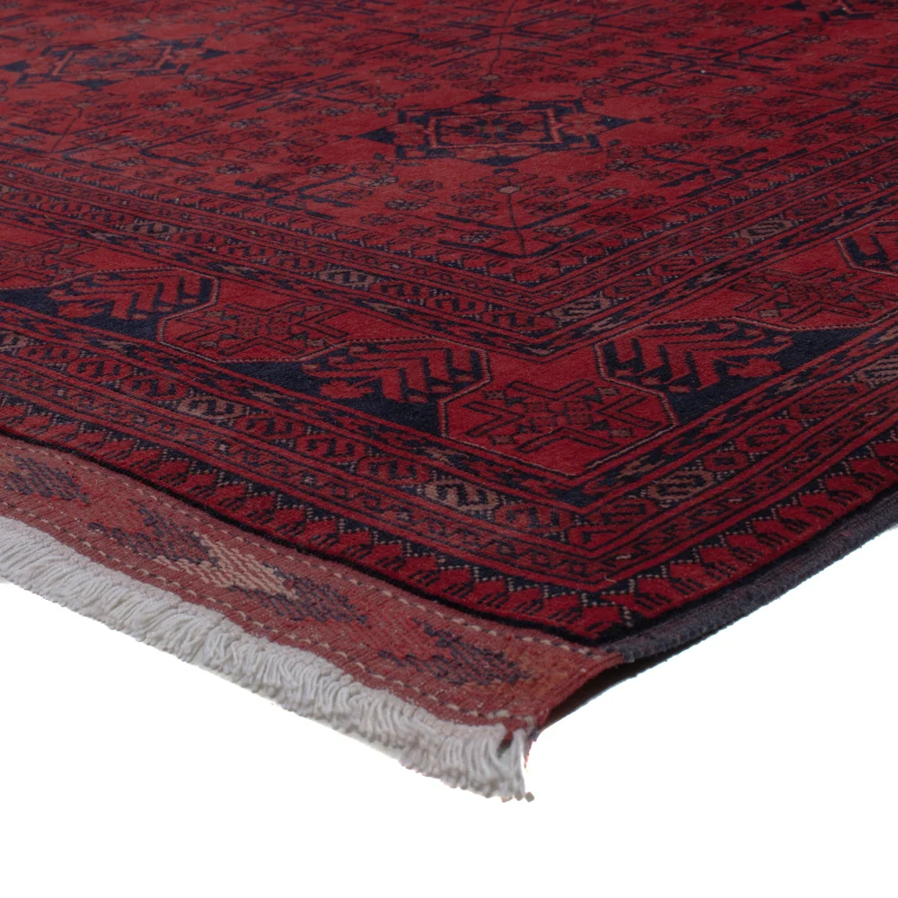 Afghansk teppe - Royal - 297 x 200 cm - mørk rød