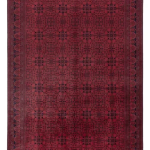 Afghansk teppe - Royal - 297 x 200 cm - mørk rød