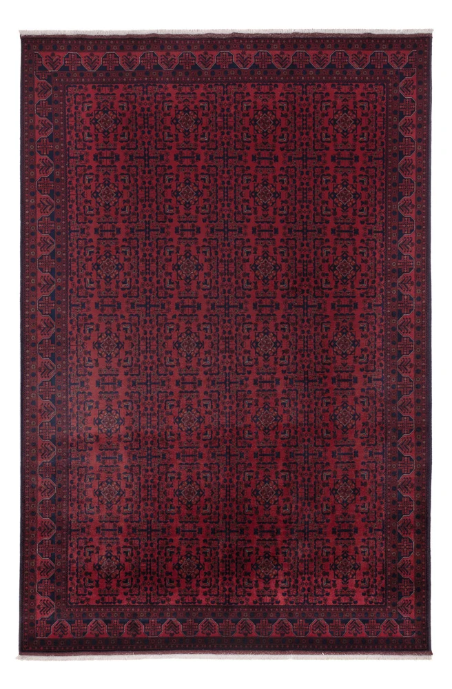 Afghansk teppe - Royal - 298 x 195 cm - mørk rød