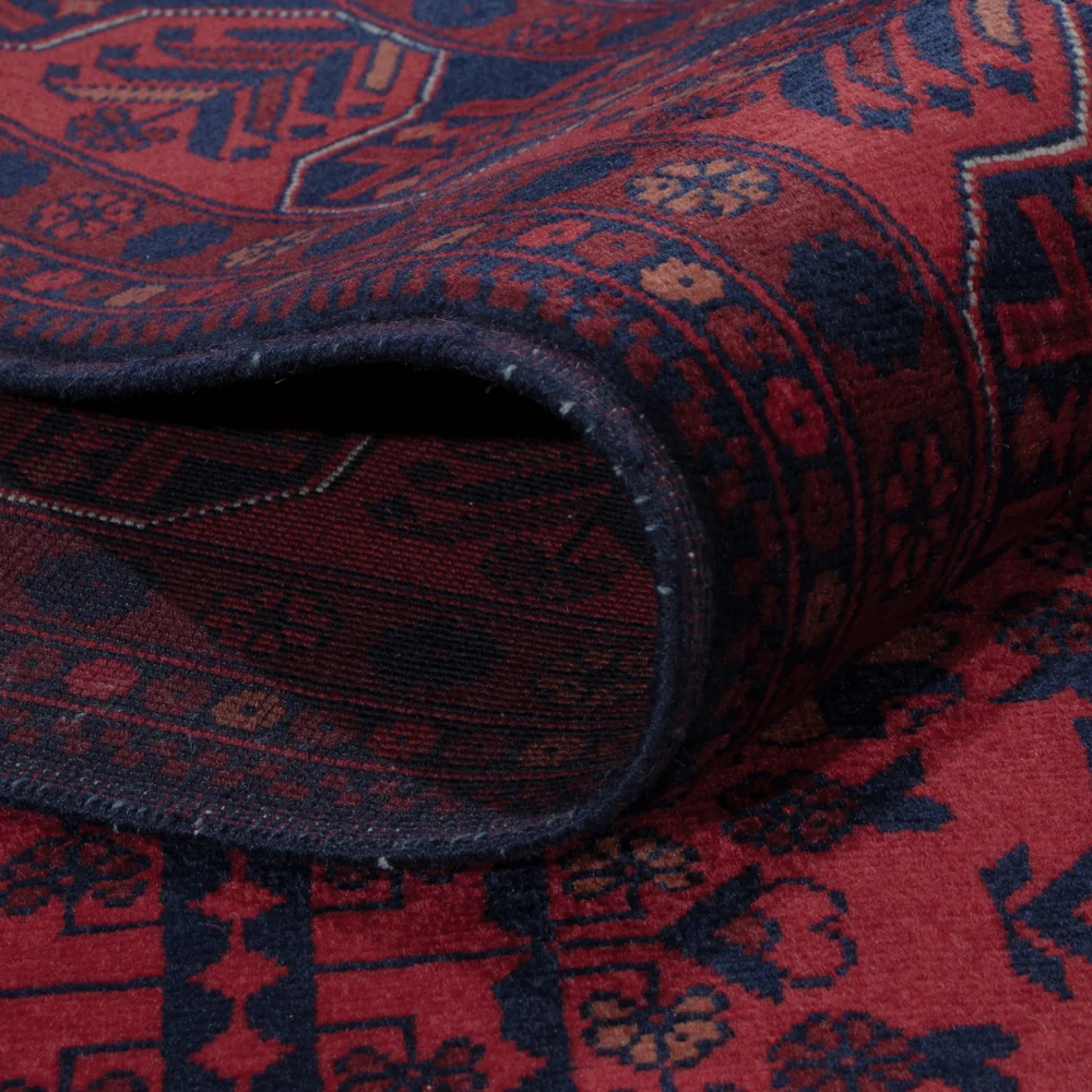 Afghansk teppe - Royal - 298 x 195 cm - mørk rød