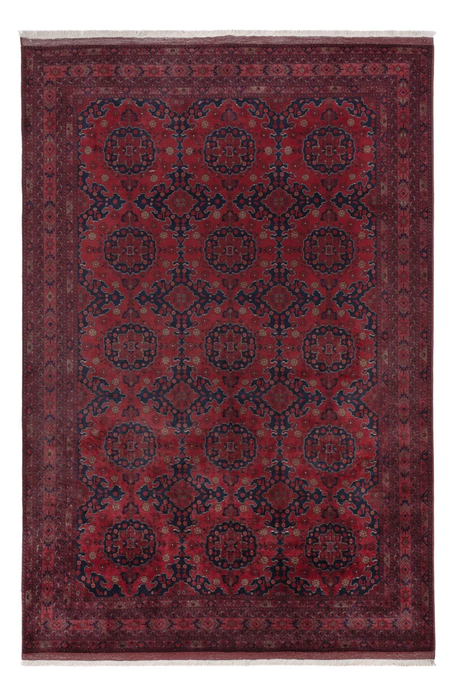 Afghansk teppe - Royal - 298 x 204 cm - mørk rød