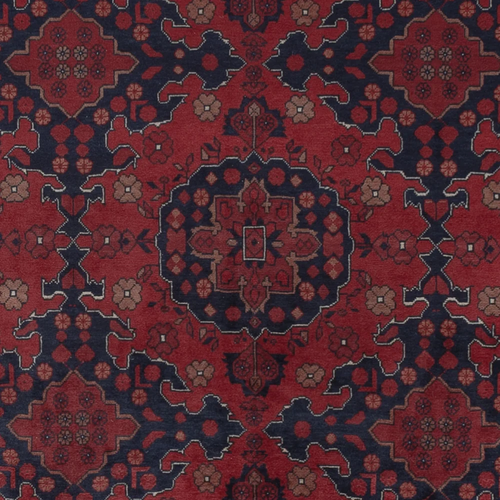 Afghansk teppe - Royal - 298 x 204 cm - mørk rød