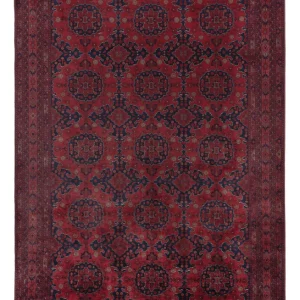 Afghansk teppe - Royal - 298 x 204 cm - mørk rød