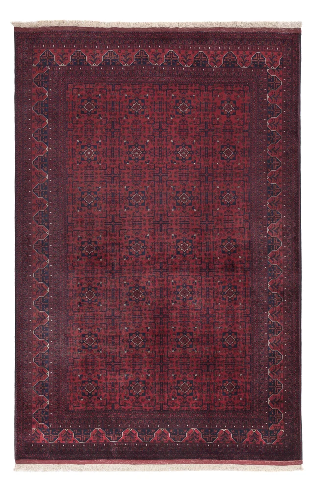 Afghansk teppe - Royal - 299 x 199 cm - mørk rød