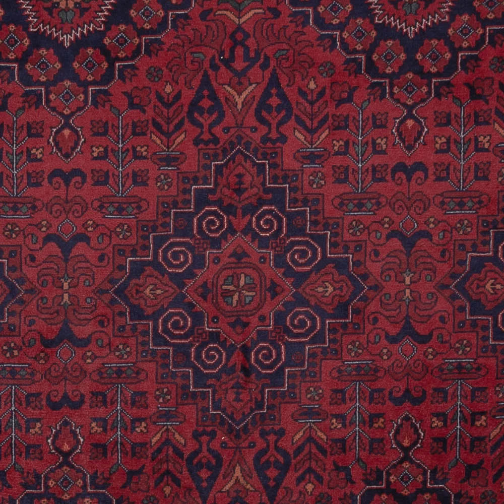 Afghansk teppe - Royal - 300 x 202 cm - mørk rød