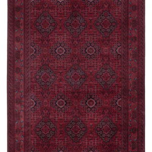 Afghansk teppe - Royal - 301 x 201 cm - mørk rød