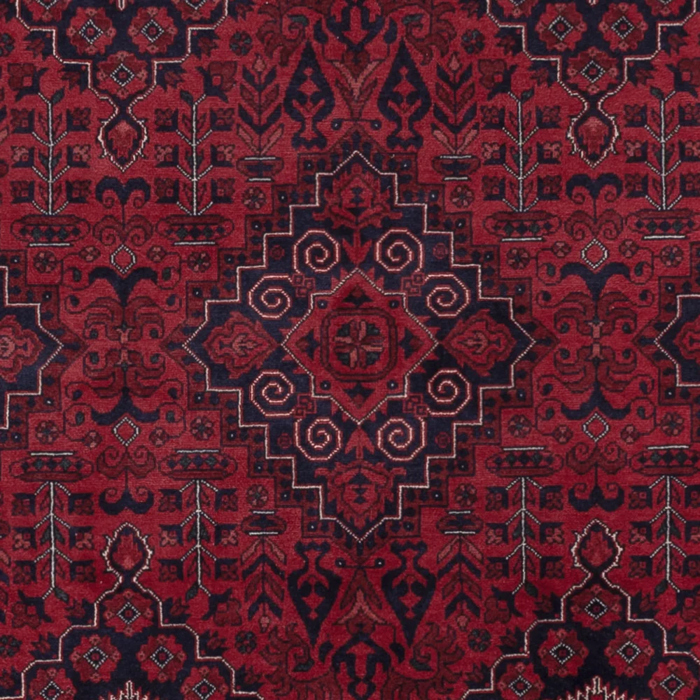 Afghansk teppe - Royal - 301 x 201 cm - mørk rød