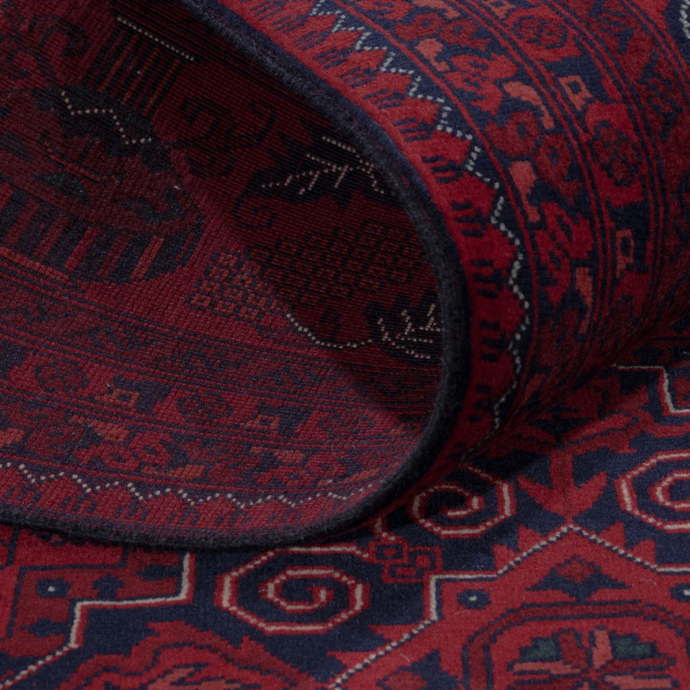 Afghansk teppe - Royal - 301 x 201 cm - mørk rød