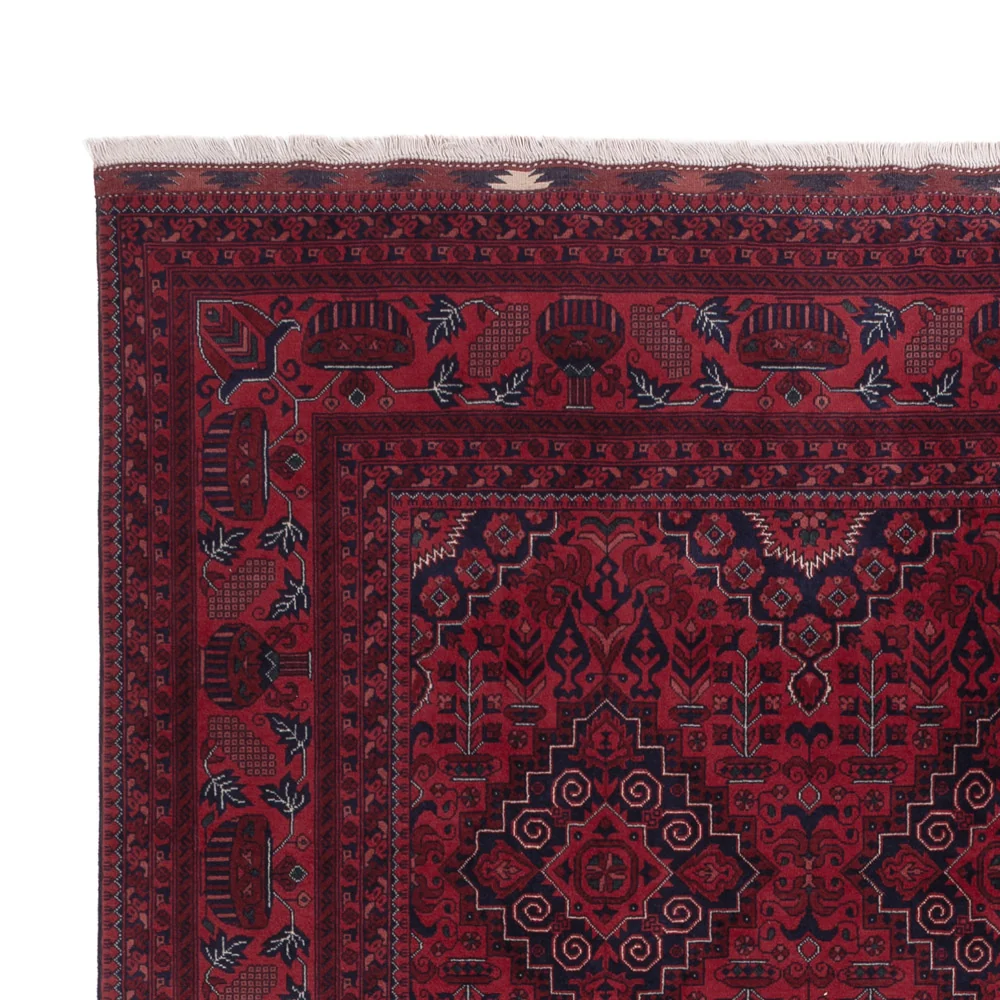 Afghansk teppe - Royal - 301 x 201 cm - mørk rød