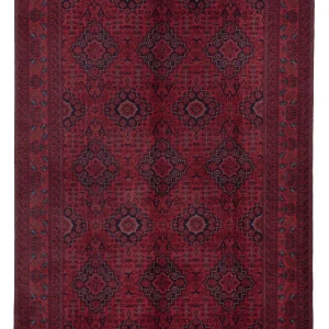 Afghansk teppe - Royal - 301 x 204 cm - mørk rød