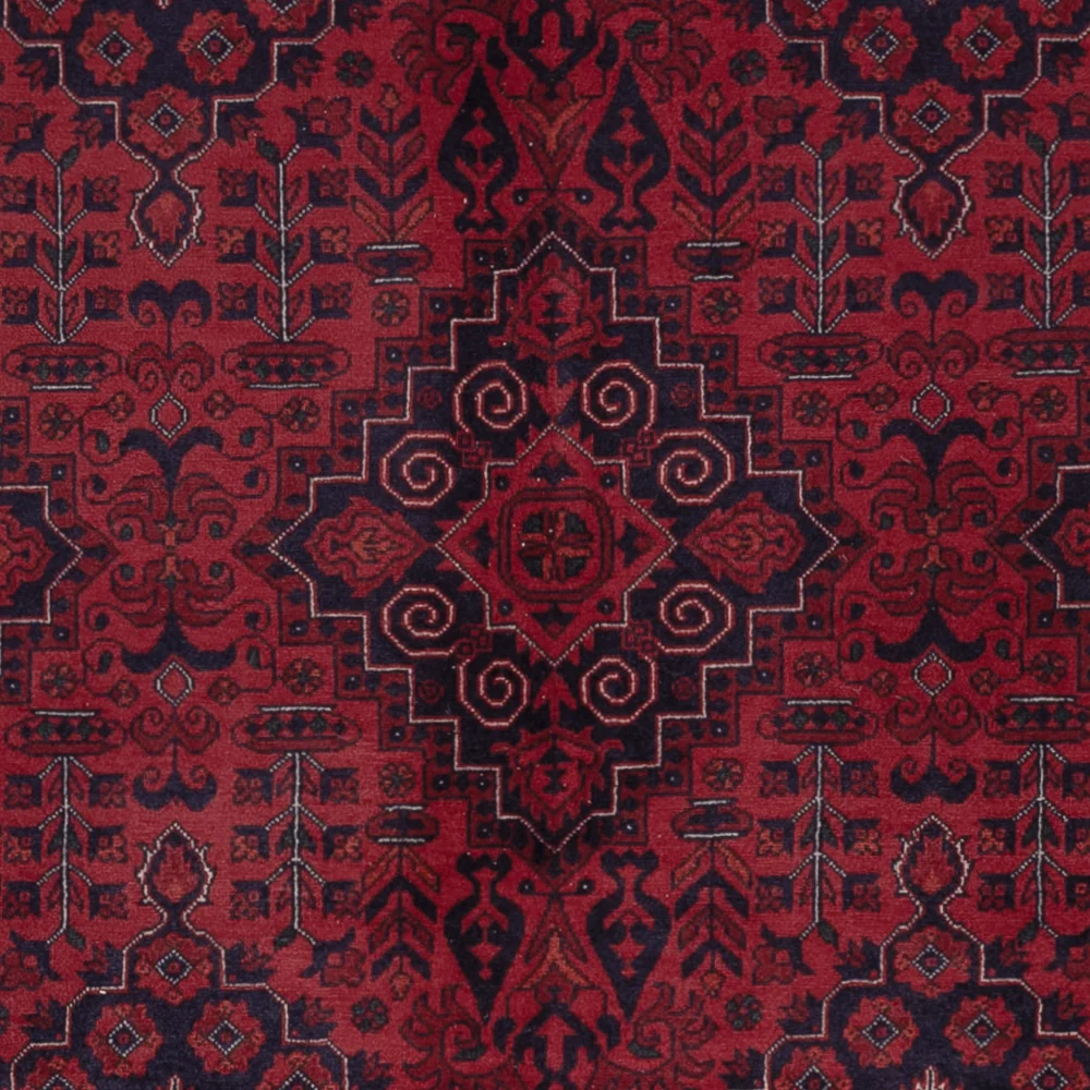 Afghansk teppe - Royal - 301 x 204 cm - mørk rød