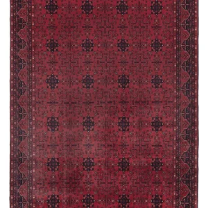 Afghansk teppe - Royal - 302 x 193 cm - mørk rød