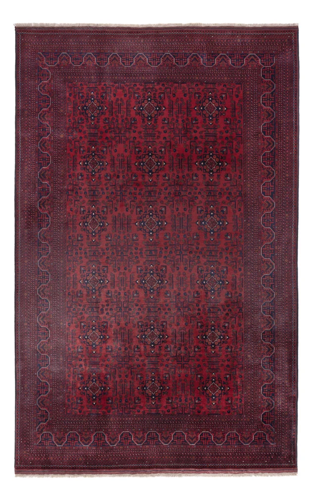 Afghansk teppe - Royal - 303 x 194 cm - mørk rød