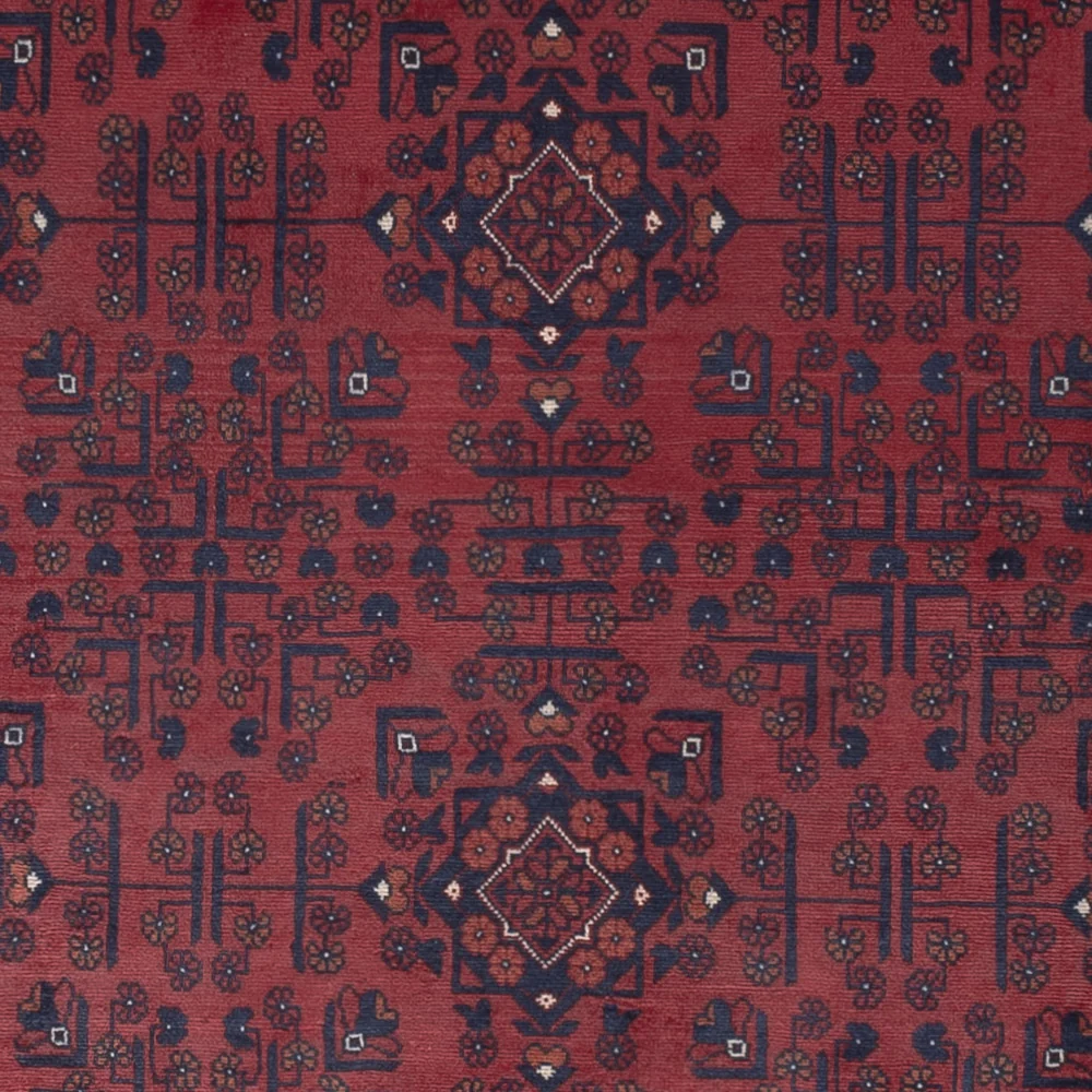 Afghansk teppe - Royal - 303 x 194 cm - mørk rød