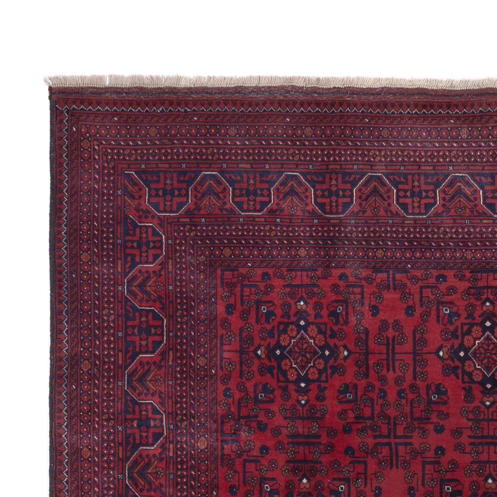 Afghansk teppe - Royal - 303 x 194 cm - mørk rød