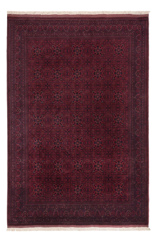 Afghansk teppe - Royal - 303 x 201 cm - mørk rød