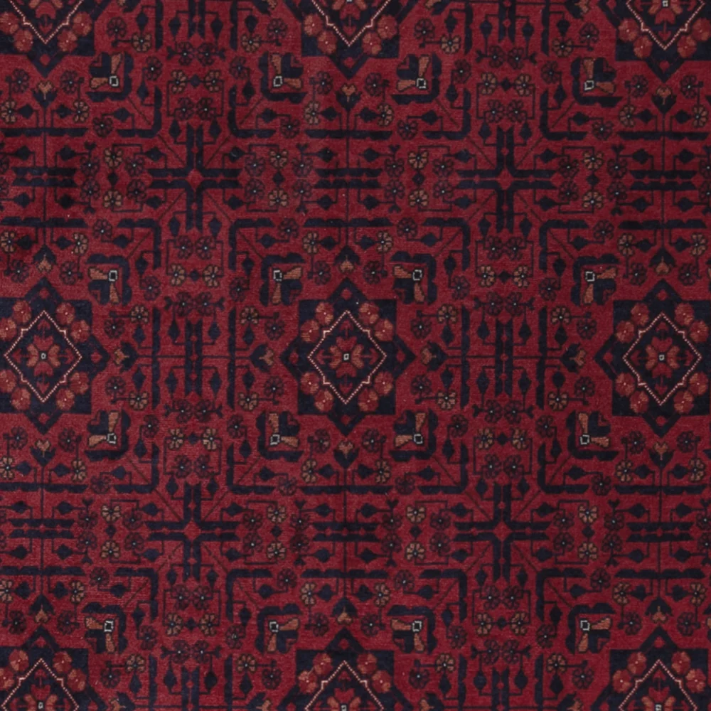 Afghansk teppe - Royal - 303 x 201 cm - mørk rød