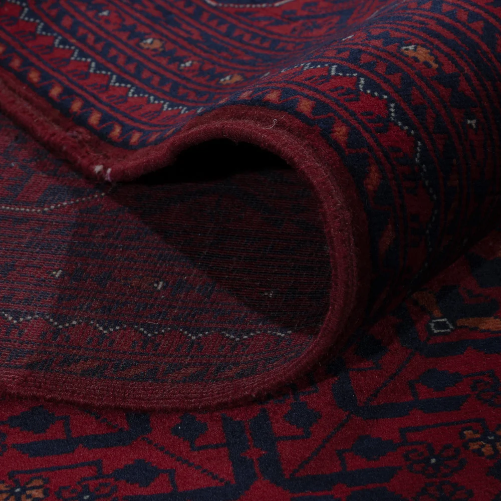 Afghansk teppe - Royal - 303 x 201 cm - mørk rød