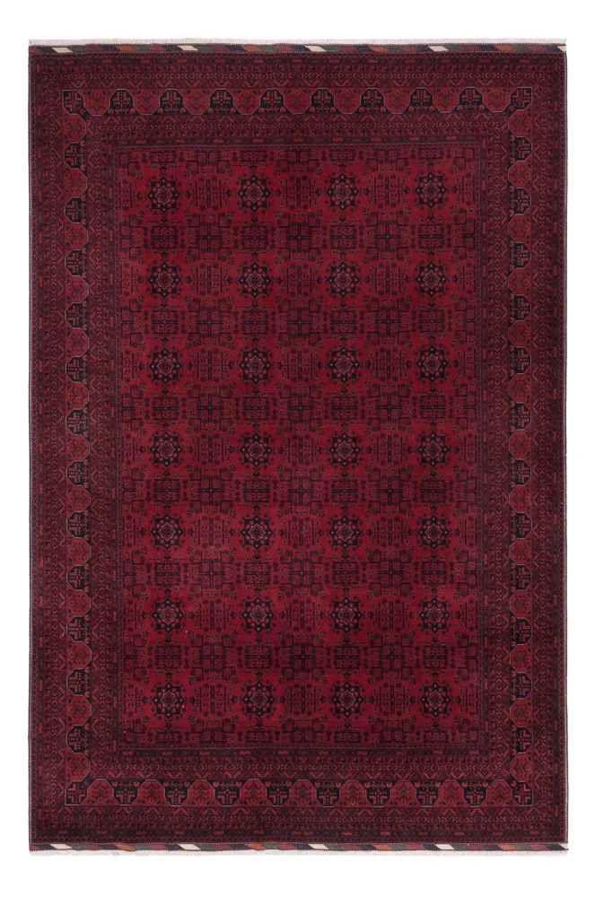 Afghansk teppe - Royal - 305 x 206 cm - mørk rød