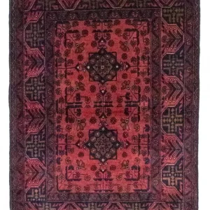 Afghanske tepper - Kunduz - 149 x 103 cm - rød