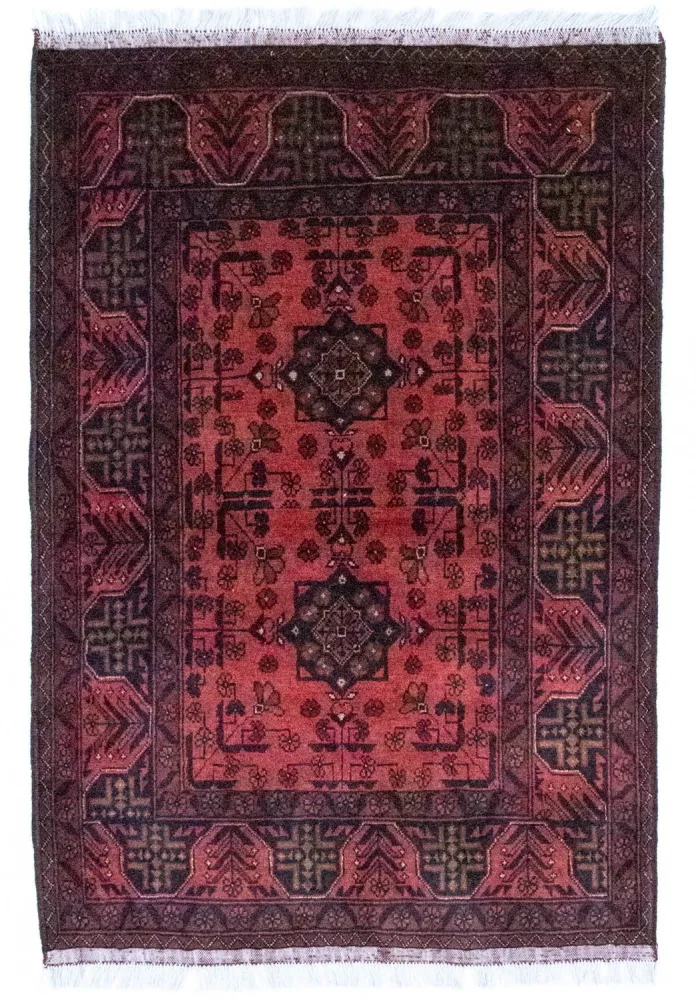 Afghanske tepper - Kunduz - 149 x 103 cm - rød