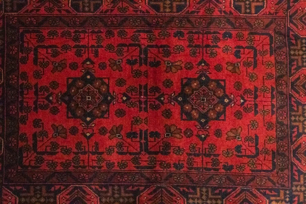 Afghanske tepper - Kunduz - 149 x 103 cm - rød