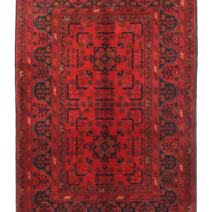 Afghanske tepper - Kunduz - 156 x 105 cm - rød