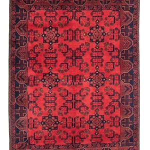 Afghanske tepper - Kunduz - 184 x 127 cm - rød