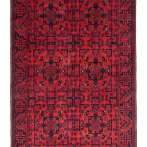 Afghanske tepper - Kunduz - 186 x 126 cm - rød