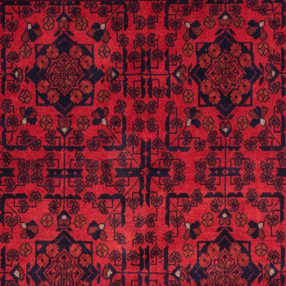 Afghanske tepper - Kunduz - 186 x 126 cm - rød