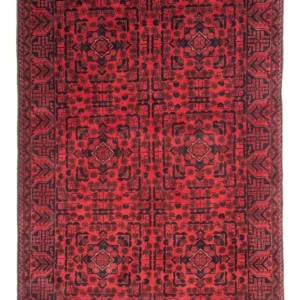 Afghanske tepper - Kunduz - 187 x 122 cm - rød