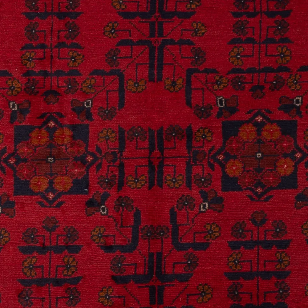 Afghanske tepper - Kunduz - 189 x 129 cm - mørk rød