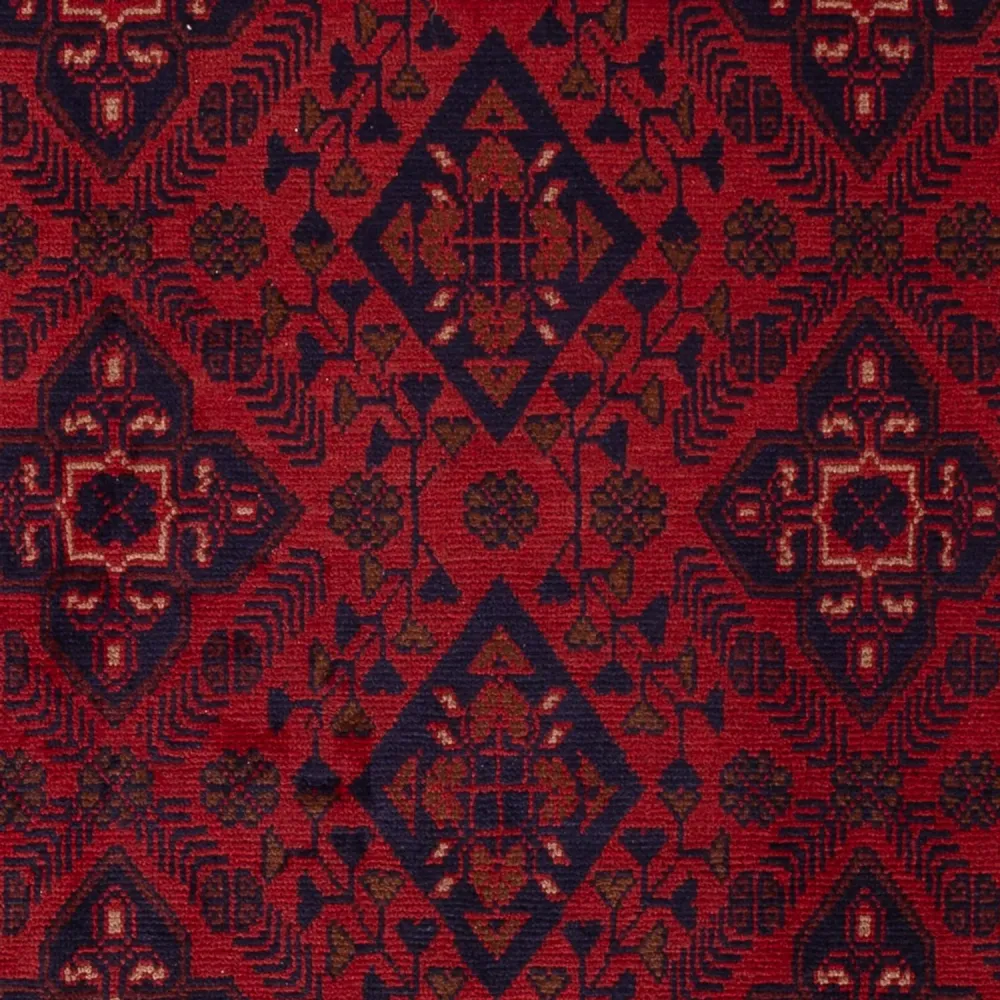 Afghanske tepper - Kunduz - 190 x 128 cm - mørk rød