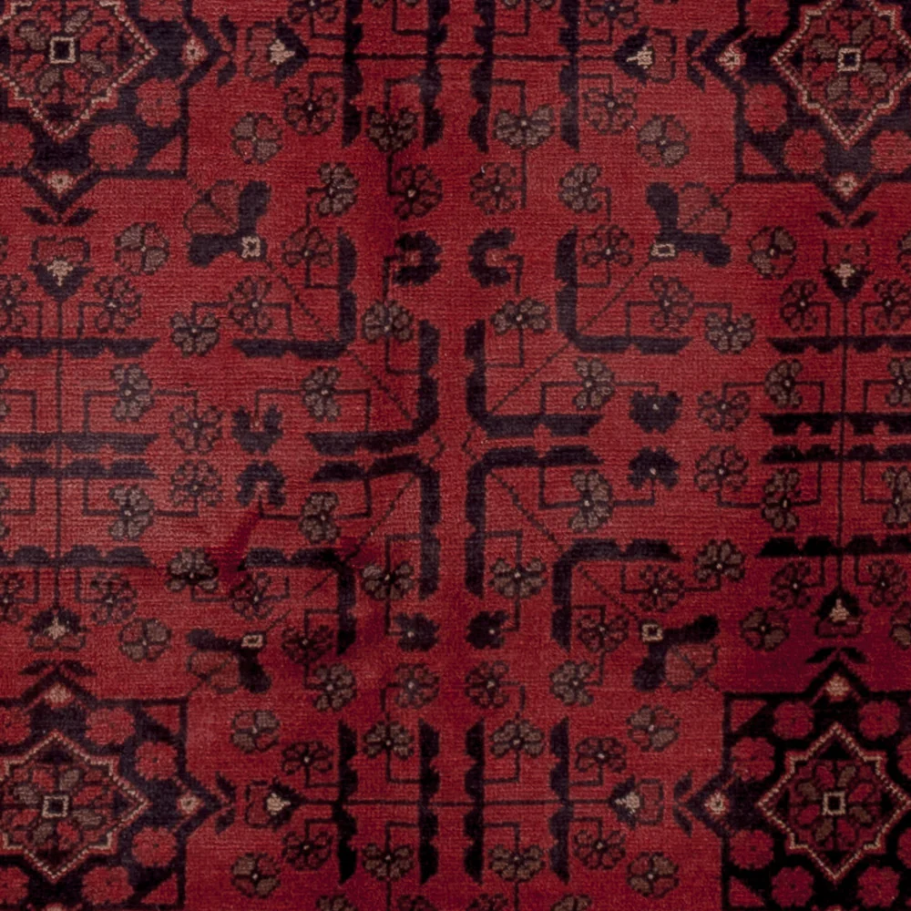 Afghanske tepper - Kunduz - 190 x 151 cm - rød