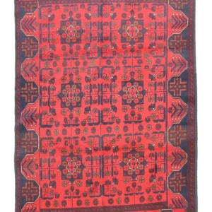 Afghanske tepper - Kunduz - 191 x 121 cm - mørkeblå