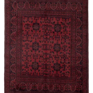 Afghanske tepper - Kunduz - 191 x 151 cm - rød